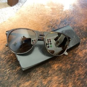 Authentic Persol Polarized 649 Original Havana Designer Sunglasses